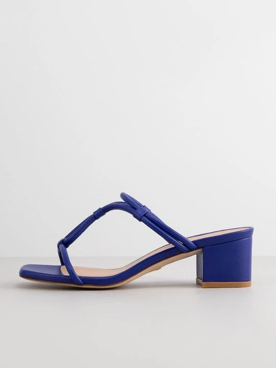 Foto van product Muiltjes met hak Stuart Weitzman blauw
