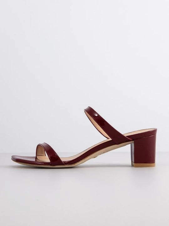 Foto van product Muiltjes met hak Stuart Weitzman bordeauxrood