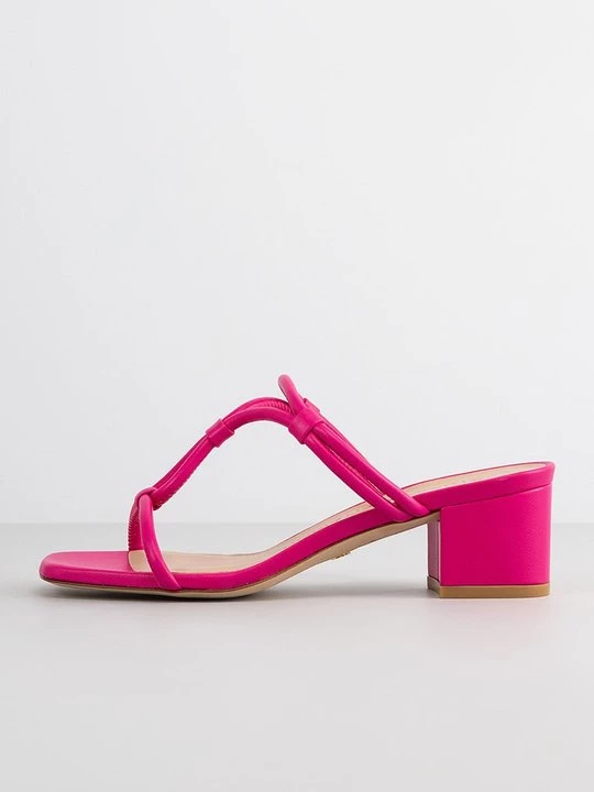 Foto van product Muiltjes met hak Stuart Weitzman donkerroze