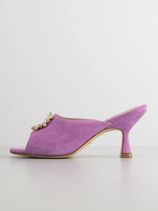 Foto van product Muiltjes met hak Stuart Weitzman paars