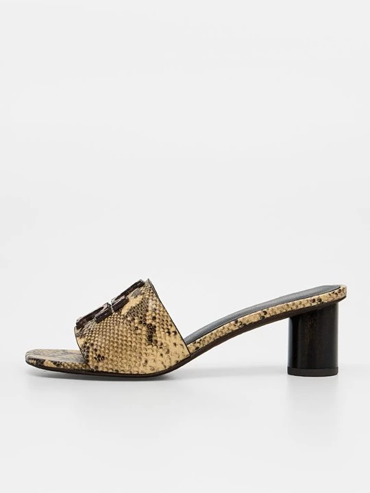 Foto van product Muiltjes met hak Tory Burch bruin