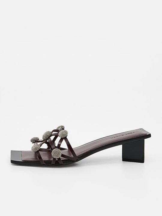 Foto van product Muiltjes met hak Tory Burch paars