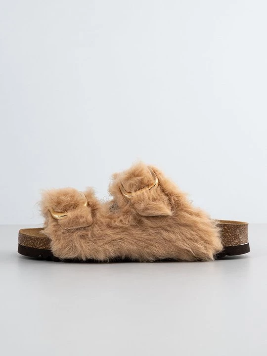 Foto van product Muiltjes Scholl camel
