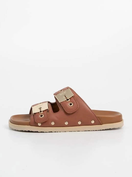 Foto van product Muiltjes Scholl cognac