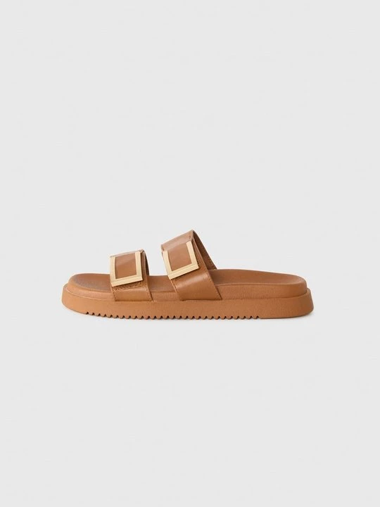 Foto van product Muiltjes Steve Madden cognac