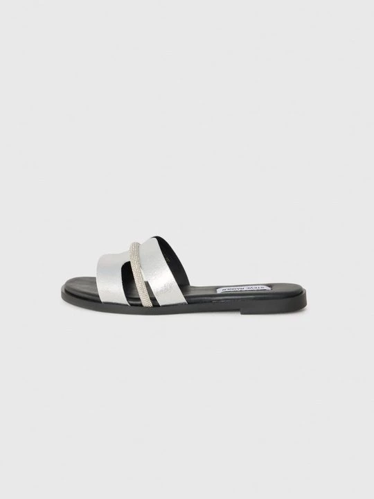 Foto van product Muiltjes Steve Madden zilverkleurig