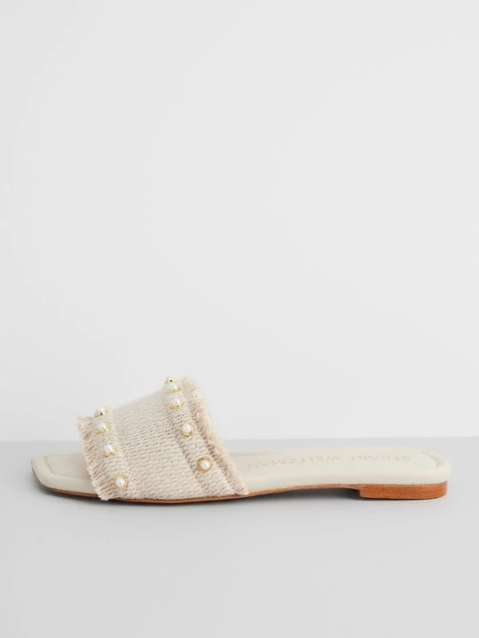 Foto van product Muiltjes Stuart Weitzman crème