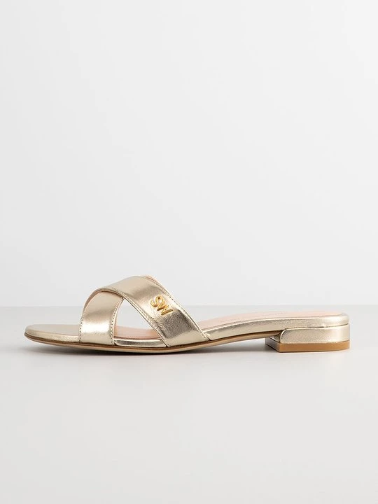Foto van product Muiltjes Stuart Weitzman goudkleurig