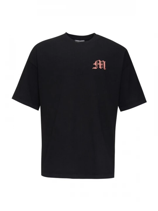 Foto van product Multiply Apparel Shirt grijs / lichtgrijs / zalm roze / zwart / wit