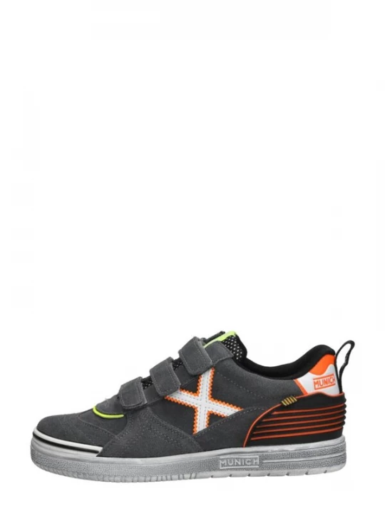 Foto van product MUNICH Sneakers 'Klittenband Laag' donkergrijs