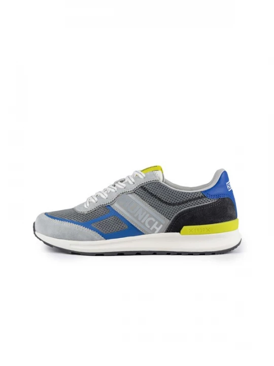 Foto van product MUNICH Sneakers laag 'Corsa' royal blue / koningsblauw / neongeel / grijs / zwart