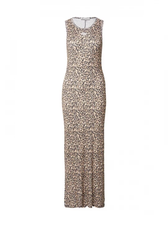 Foto van product Munthe Jurk 'PANNA' beige / camel / zwart / wit