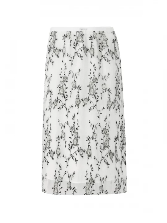 Foto van product Munthe Rok 'BARIAH' donkergrijs / zwart / wit
