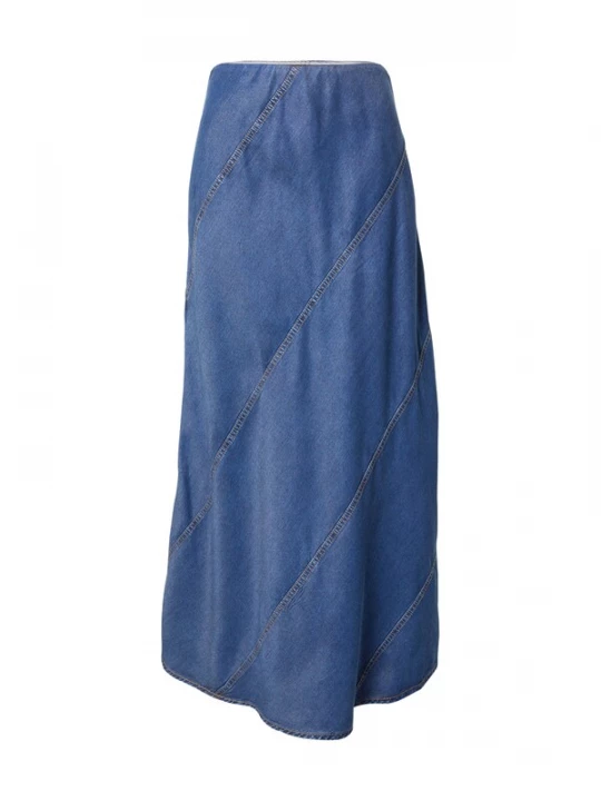 Foto van product Munthe Rok 'PARSON' blauw denim