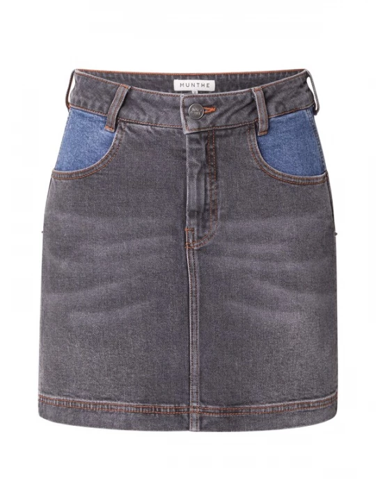 Foto van product Munthe Rok 'SALBA' blauw / black denim