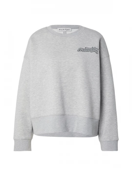 Foto van product Munthe Sweatshirt 'VEPTUN' donkergrijs / grijs gemêleerd / zwart