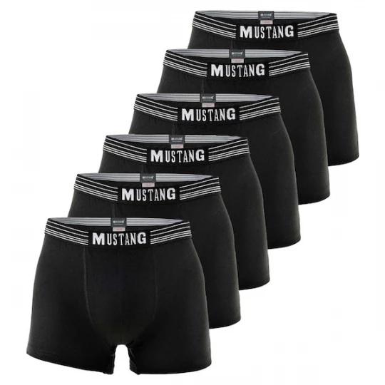 Foto van product MUSTANG Boxershorts zwart / wit