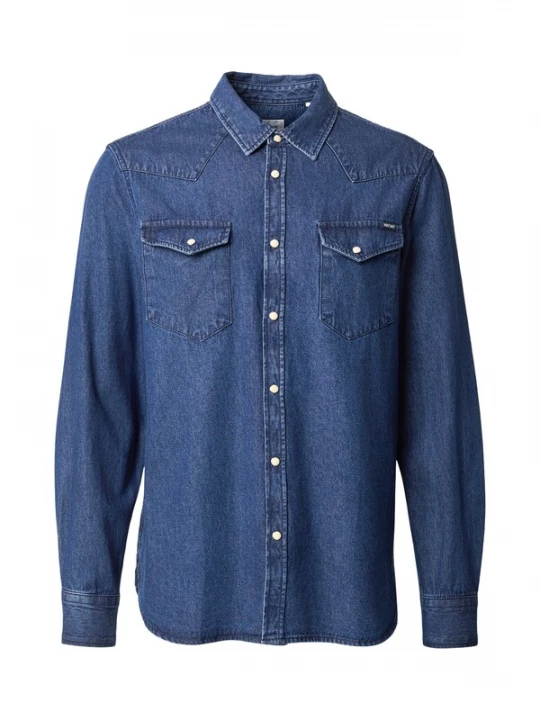 Foto van product MUSTANG Overhemd 'STYLE DUVER' blauw denim