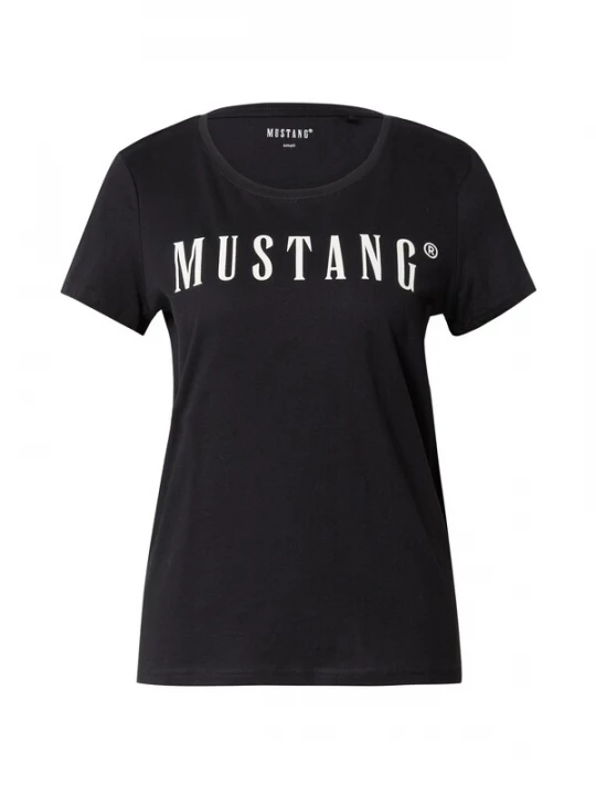 Foto van product MUSTANG Shirt 'Alama' zwart / wit