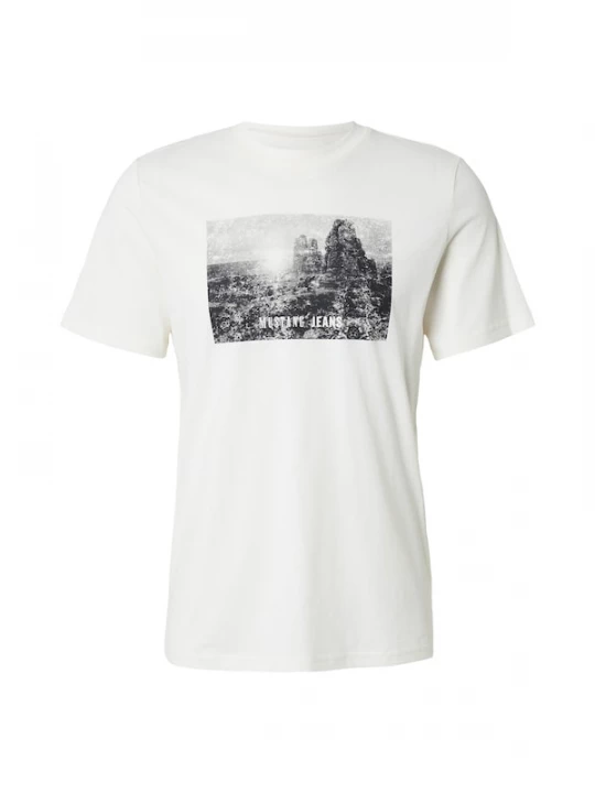 Foto van product MUSTANG Shirt 'Austin' grijs / zwart / offwhite