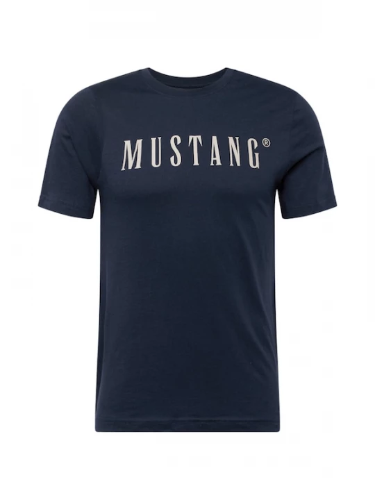 Foto van product MUSTANG Shirt 'Austin' lichtbeige / marine