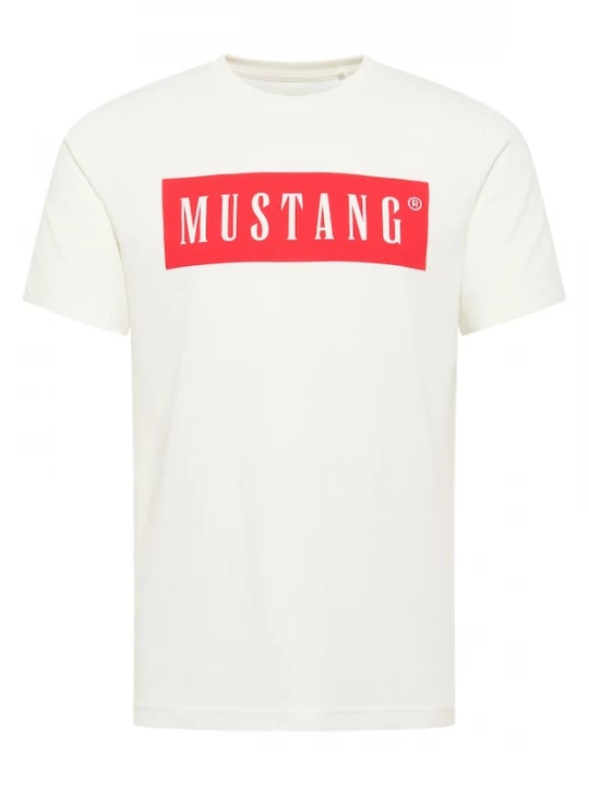 Foto van product MUSTANG Shirt 'Austin' lichtbeige / rood