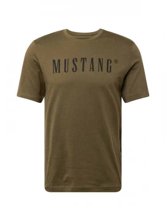 Foto van product MUSTANG Shirt 'Austin' lichtbruin / zwart