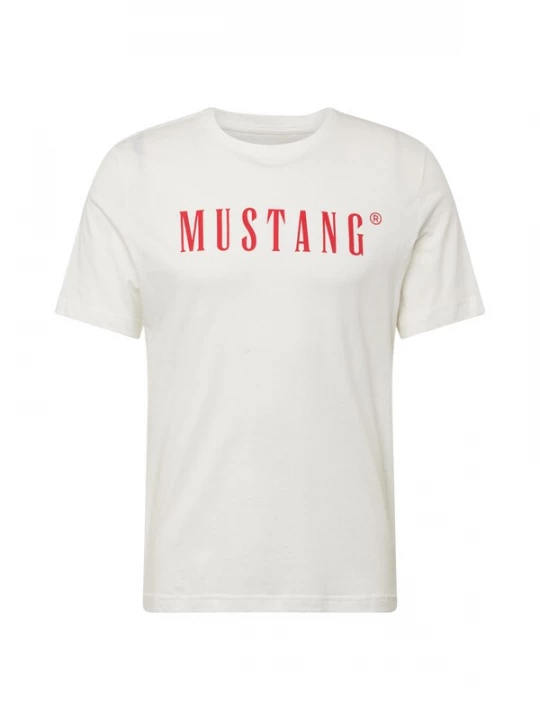 Foto van product MUSTANG Shirt 'Austin' rood / offwhite
