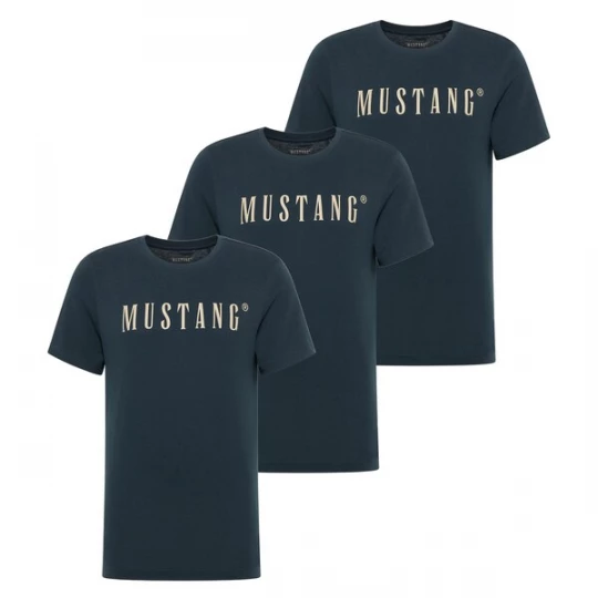 Foto van product MUSTANG Shirt beige / donkerblauw