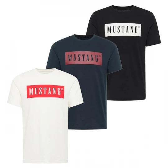 Foto van product MUSTANG Shirt blauw / rood / zwart / wit