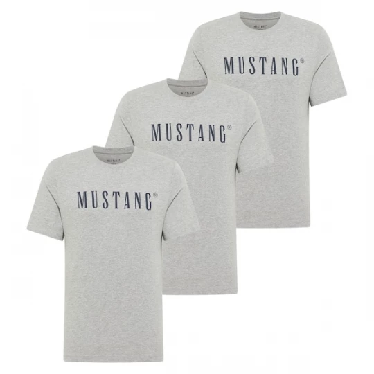 Foto van product MUSTANG Shirt grijs gemêleerd / zwart