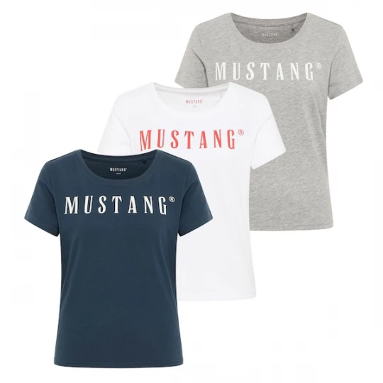 Foto van product MUSTANG Shirt grijs / wit