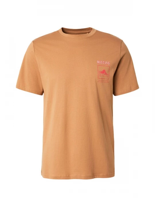Foto van product MUSTANG Shirt lichtbruin / pink