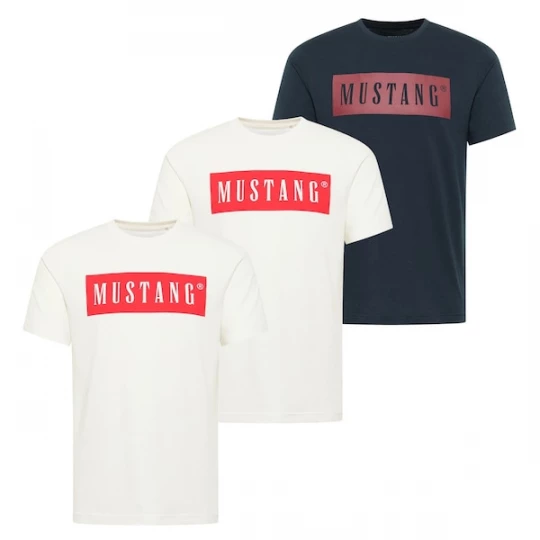 Foto van product MUSTANG Shirt rood / zwart / wit