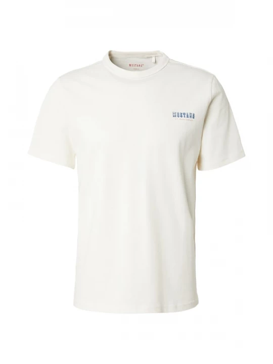 Foto van product MUSTANG Shirt 'Style Austin' blauw / knalrood / offwhite