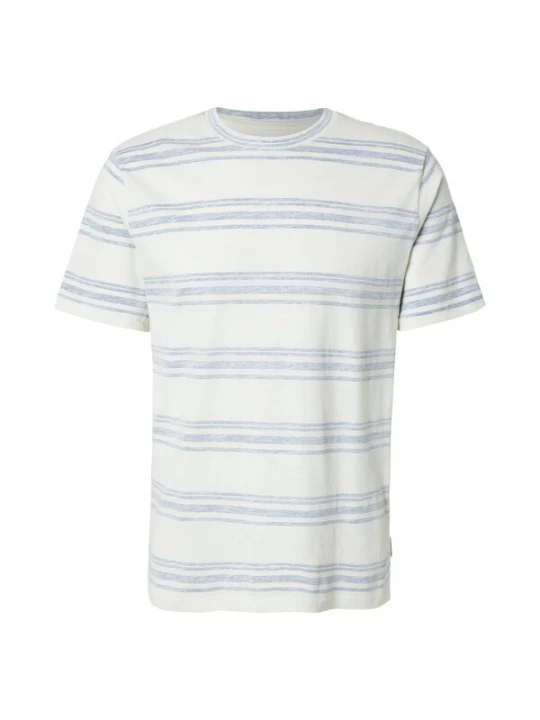 Foto van product MUSTANG Shirt 'Style Austin' ivoor / lichtblauw