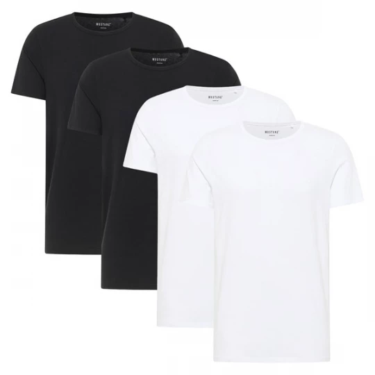 Foto van product MUSTANG Shirt zwart / wit