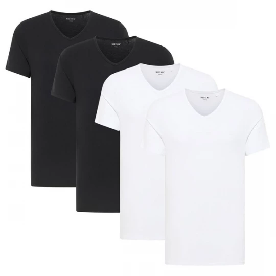 Foto van product MUSTANG Shirt zwart / wit