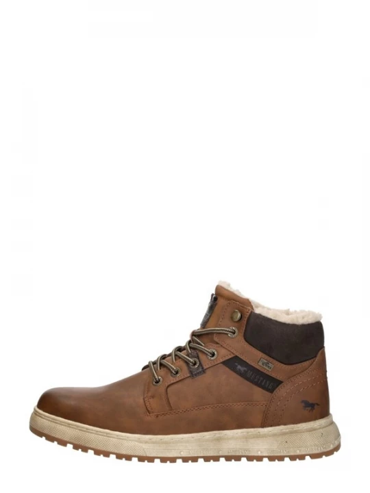 Foto van product MUSTANG Veterlaarzen 'Veterschoenen Hoog' cognac