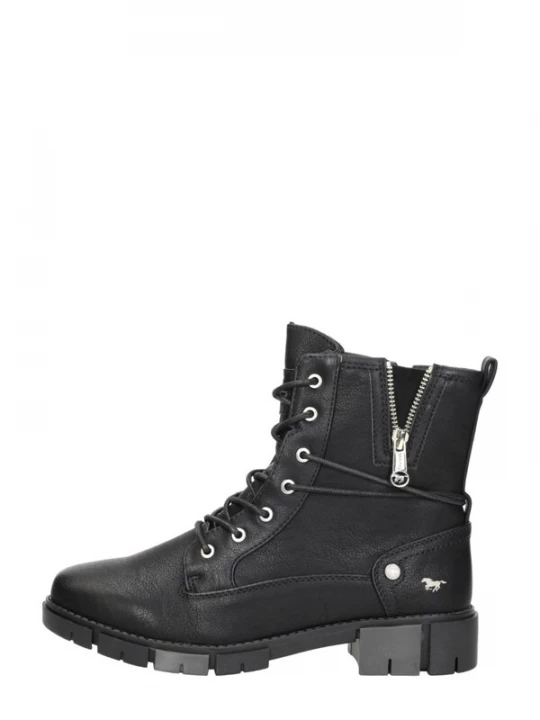 Foto van product MUSTANG Veterschoen 'Veterschoenen Hoog' zwart