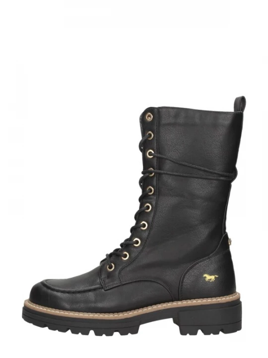 Foto van product MUSTANG Veterschoen 'Veterschoenen Hoog' zwart