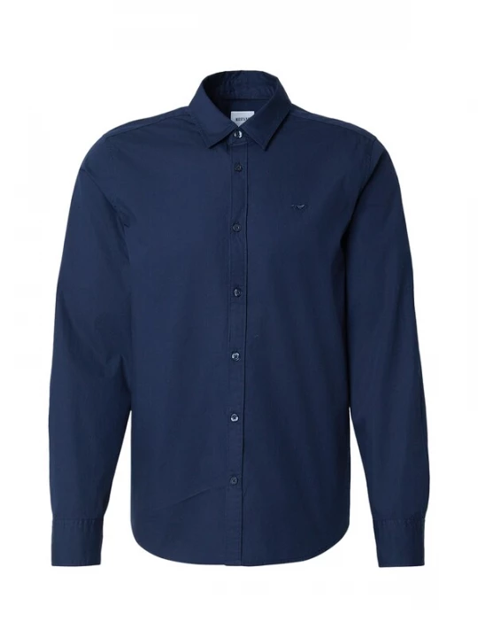 Foto van product MUSTANG Zakelijk overhemd 'Style Canton' donkerblauw