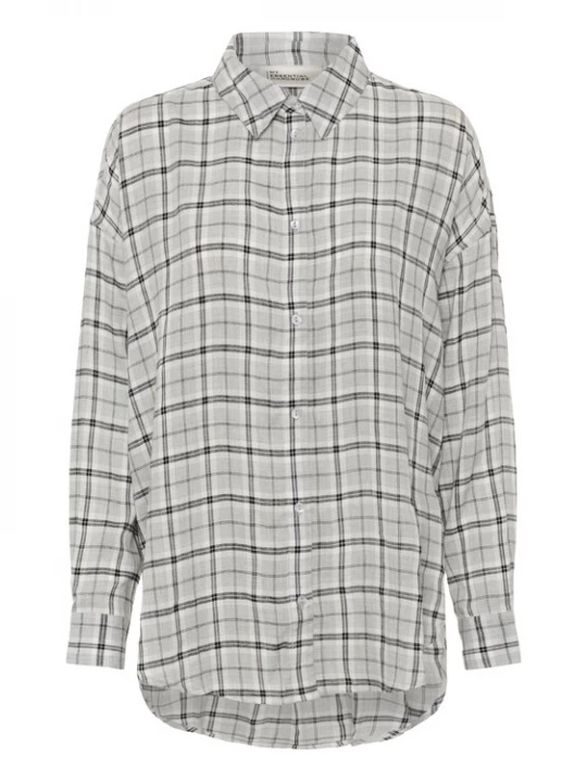 Foto van product My Essential Wardrobe Blouse 'Iris' lichtgrijs / zwart