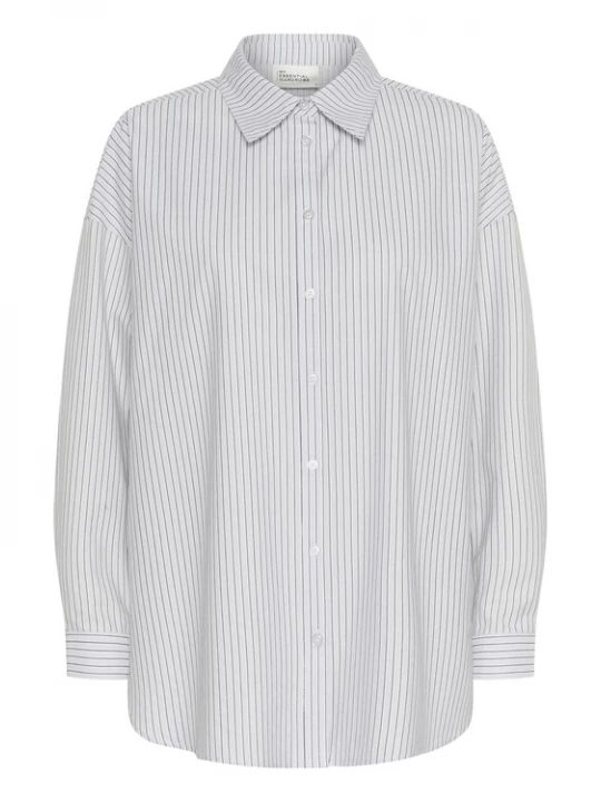 Foto van product My Essential Wardrobe Blouse 'Jean'' nachtblauw / wit