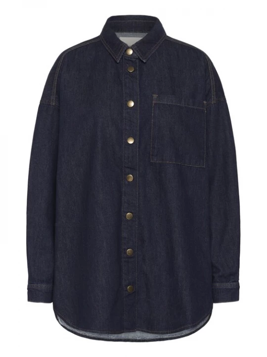 Foto van product My Essential Wardrobe Blouse 'Malo' blauw denim