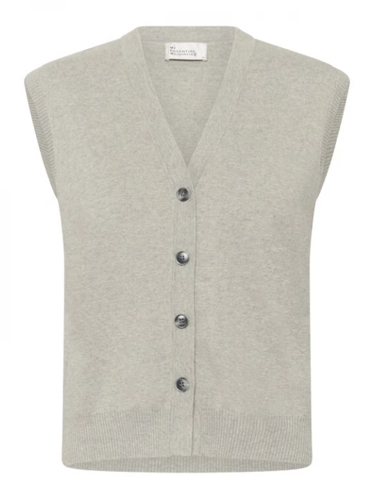 Foto van product My Essential Wardrobe Bodywarmer 'MWStino' grijs gemêleerd