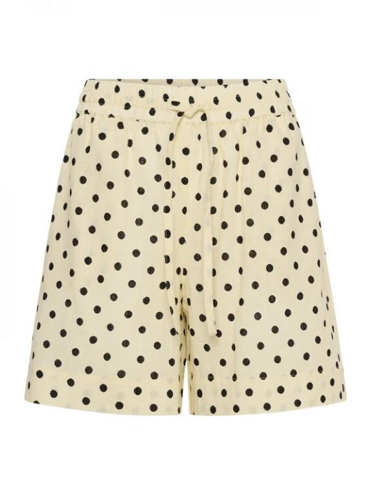 Foto van product My Essential Wardrobe Broek 'MWNada' pasteelgeel / zwart