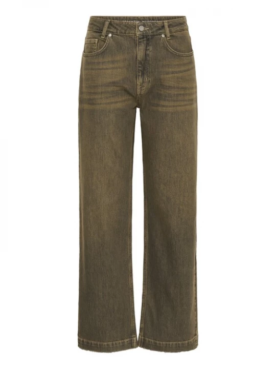 Foto van product My Essential Wardrobe Jeans 'Saba' olijfgroen