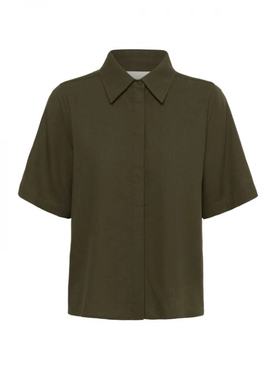 Foto van product My Essential Wardrobe Shirt 'MWDias' donkergroen