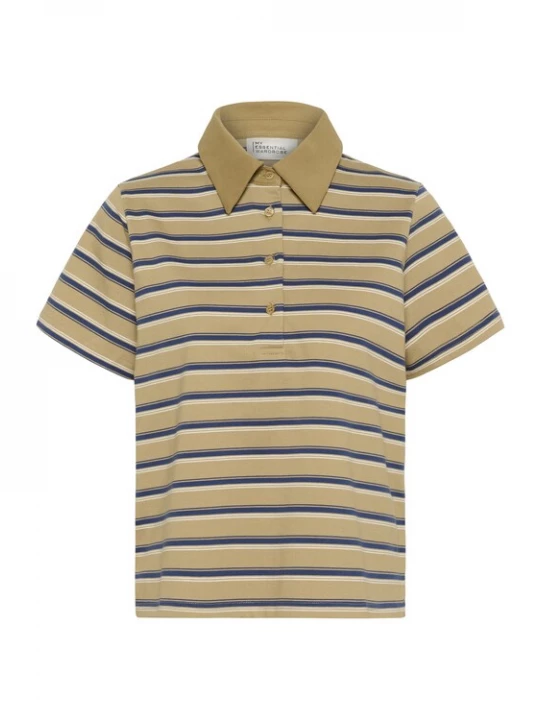 Foto van product My Essential Wardrobe Top 'Asla' sand / navy